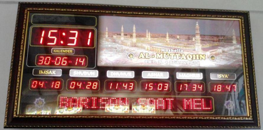 jual jam digital masjid - harga jam digital jadwal sholat - Jam Digital Masjid Murah Bergaransi