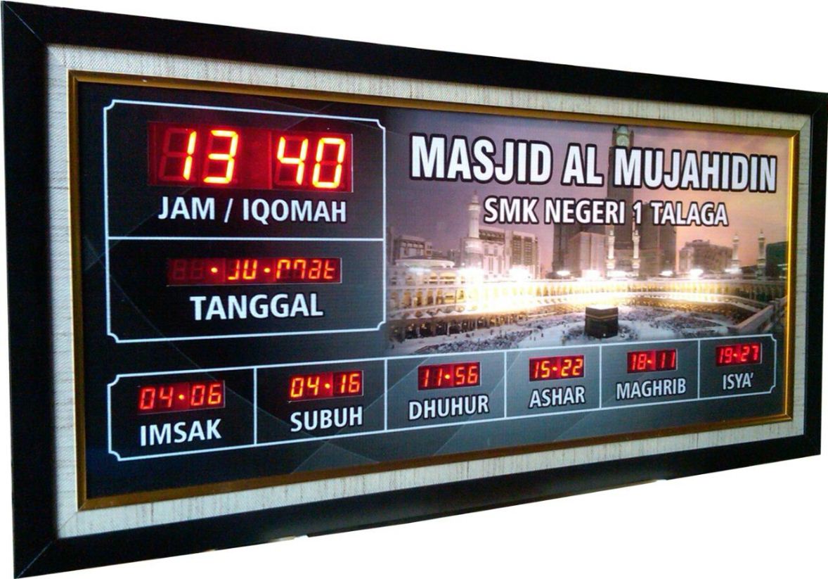 Harga Jam Digital Masjid Jadwal Waktu Sholat Digital Abadi 5771