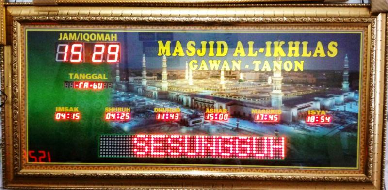 79+ Contoh Tulisan Kalimat Running Text Masjid TERLENGKAP