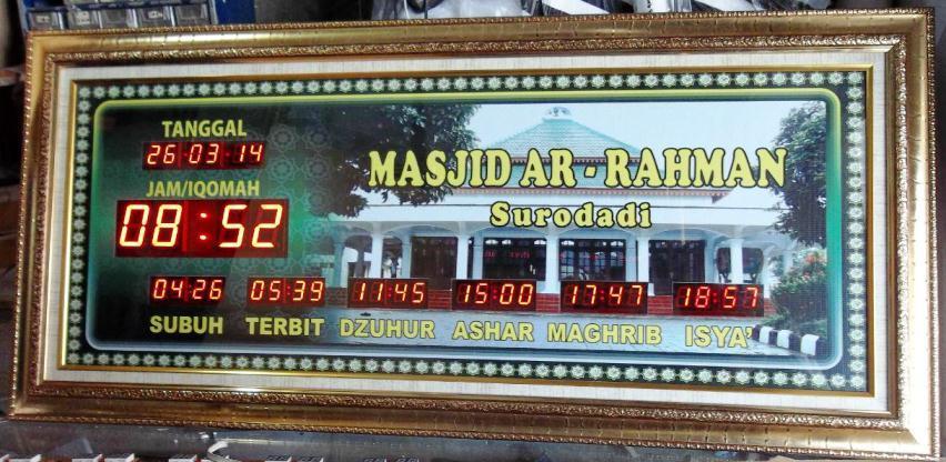 Jual Jam Waktu Sholat Digital Masjid Siap Kirim Ke Demak