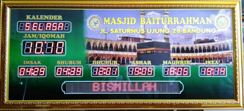 Menerima Pesanan Jam Imsak Subuh Digital Untuk Masjid