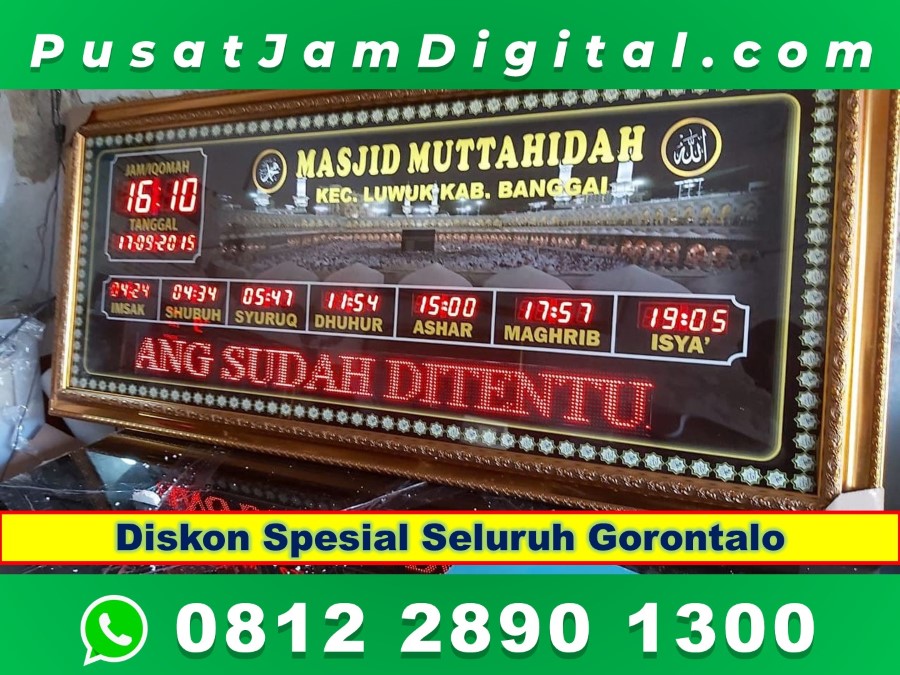 √ Jam Digital Masjid Gorontalo Wa 0812 2890 1300 Diskon Ongkir 2236