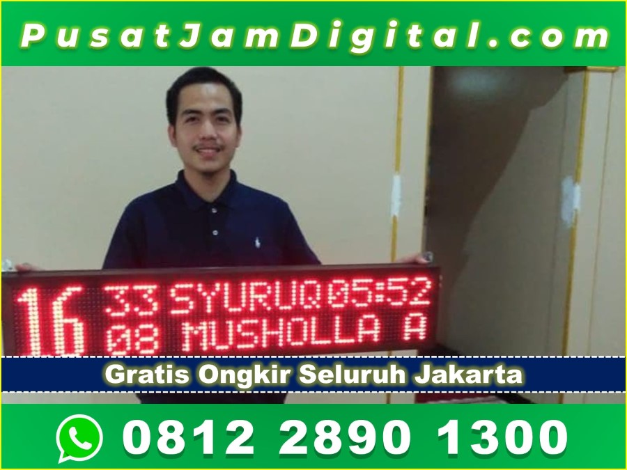 Jam Digital Masjid Jakarta Timur Wa Gratis Ongkir