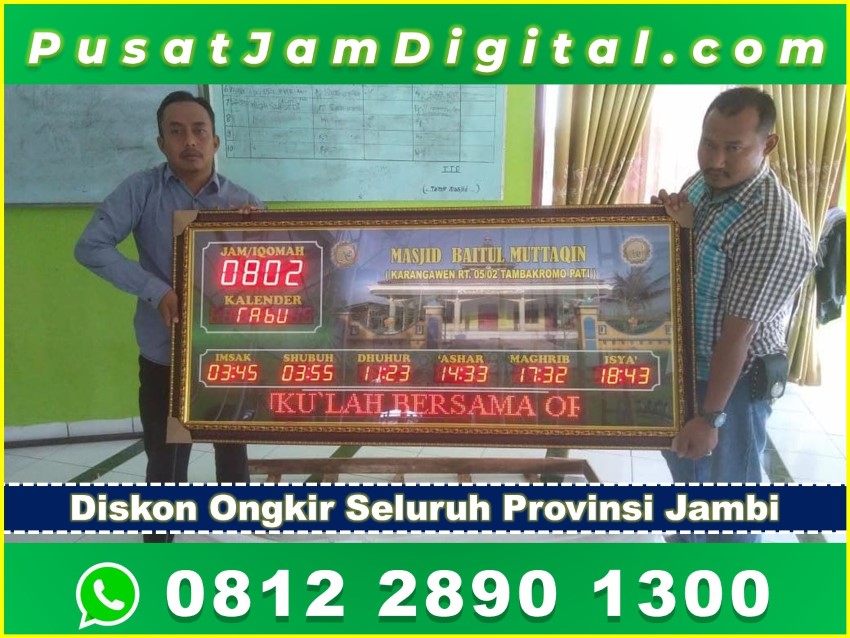 Jual Jadwal Sholat Digital Running Text di Muara Tebo